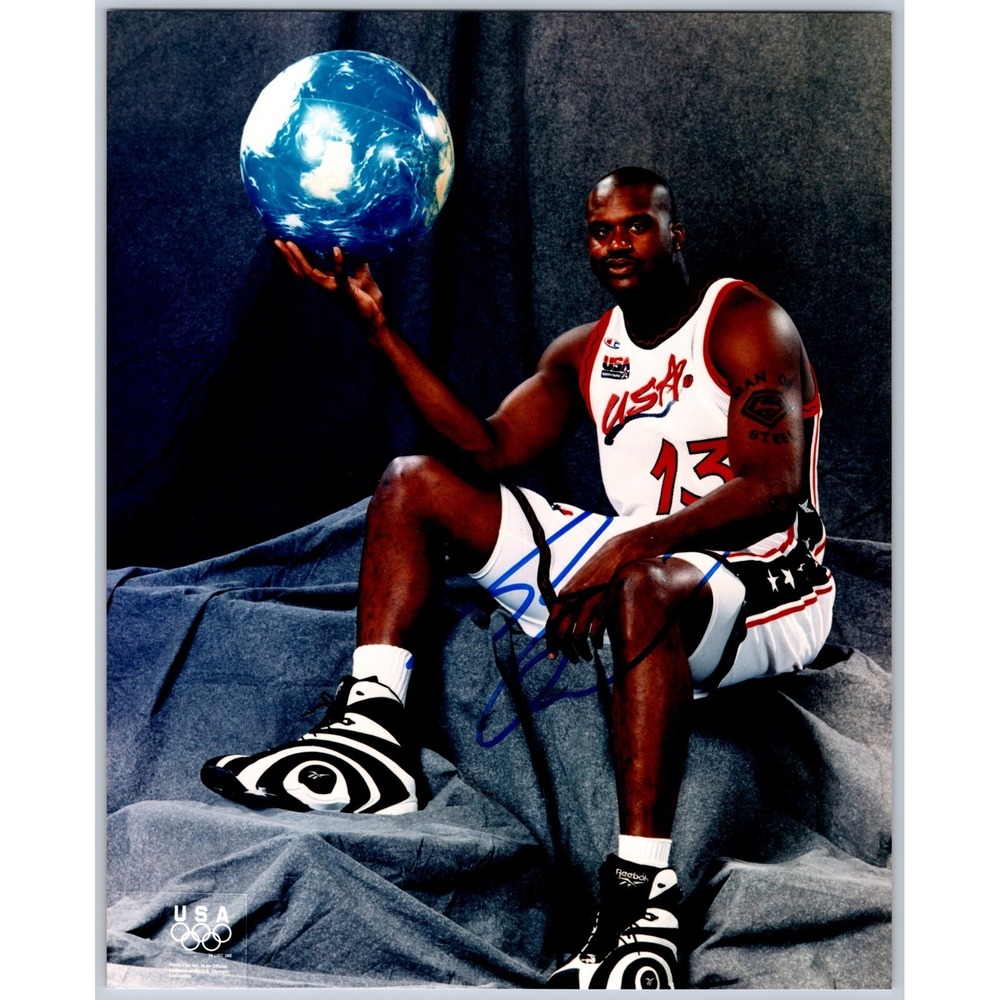Shaquille O'Neil Hand Signed 8 x10 Photo - Los Angeles Laker - Team USA